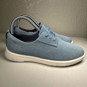 Ponto The Pacific Stonewash Sneakers Shoes Womens 7 Blue Walking Denim Lace Up